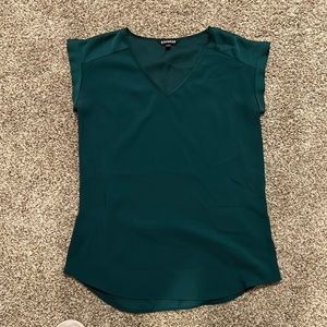 Express Green Blouse Size S